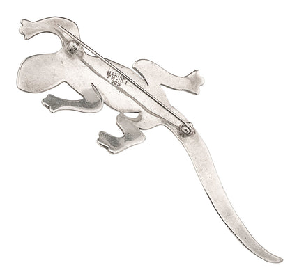 Vintage Mexican Sterling Lizard Pin