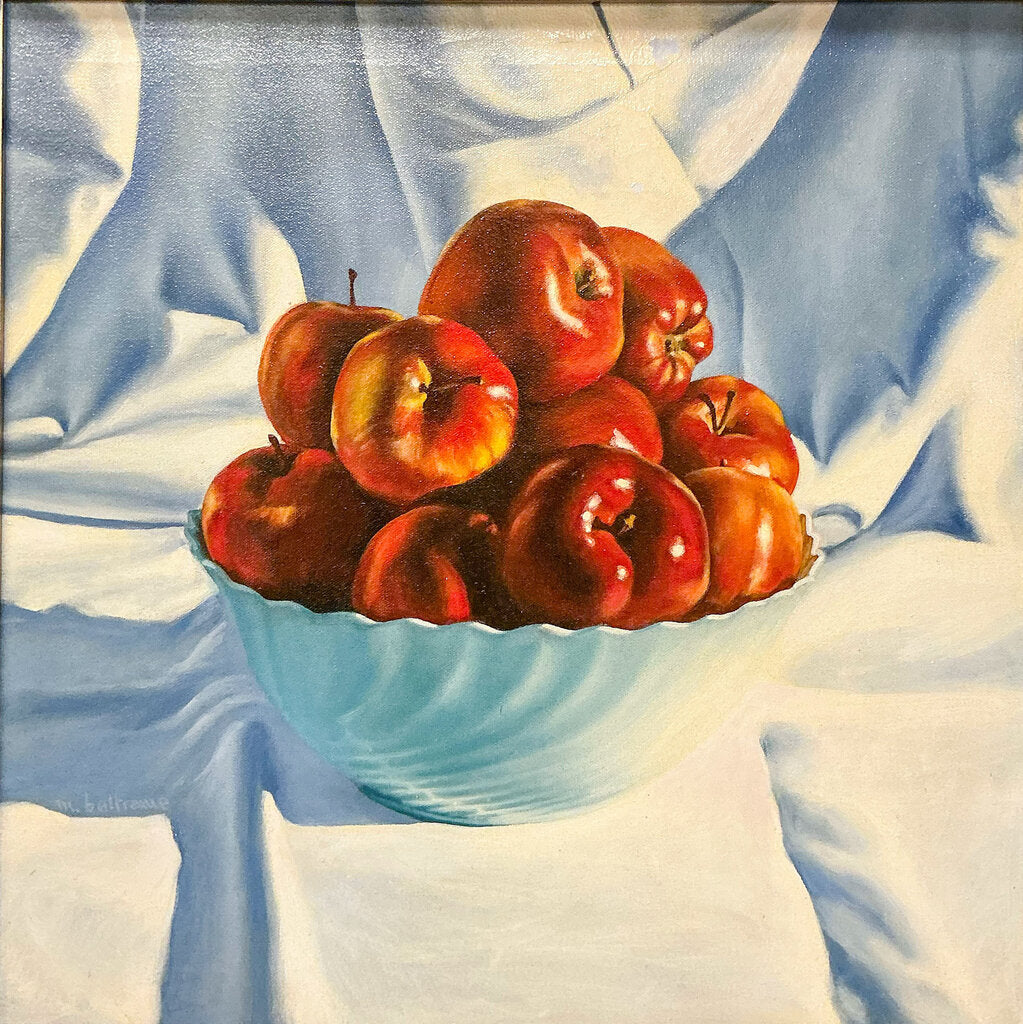 Massimiliano Beltrame, Apples, Oil on Canvas