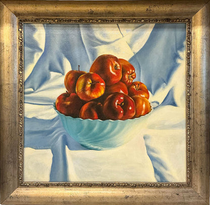 Massimiliano Beltrame, Apples, Oil on Canvas
