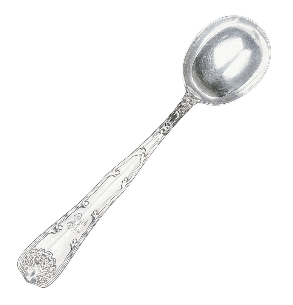 S/12 Antique Sterling Tiffany Soup Spoons - Opportunity Shop DC