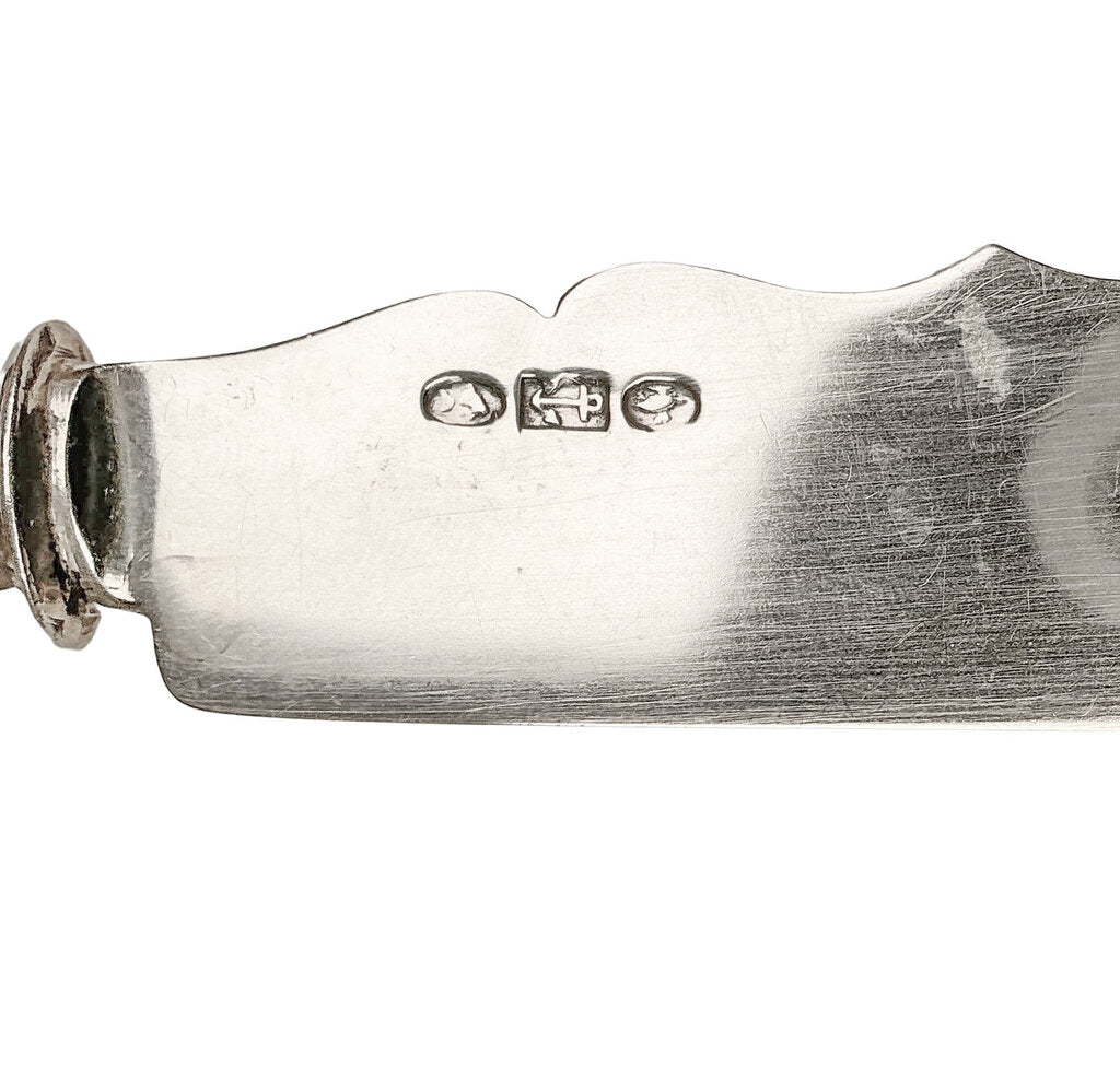 Antique British Sterling Cheese Knife