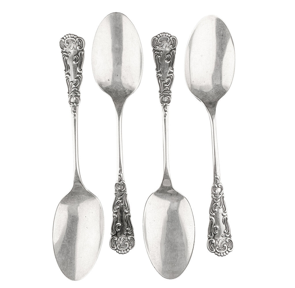 S/4 Antique Sterling Tea Spoons