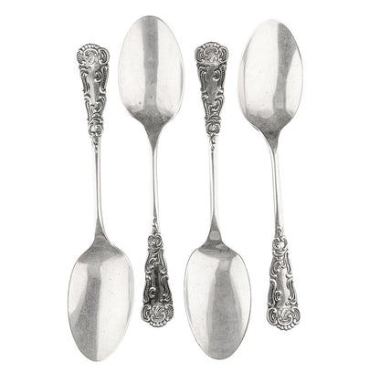 S/4 Antique Sterling Tea Spoons