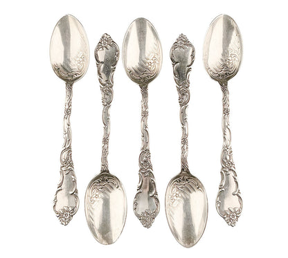 S/5 Antique Whiting & Co. Sterling Demitasse Spoons - Opportunity Shop DC