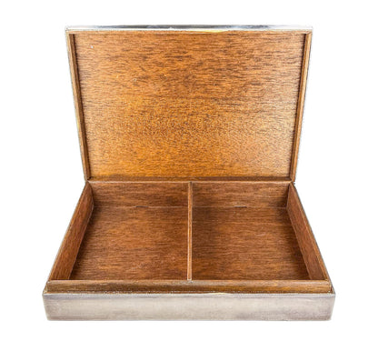 Sterling Card Box. German. Early 20th c.