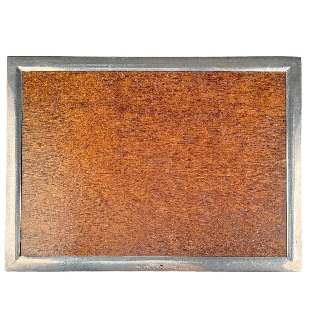 Sterling Card Box. German. Early 20th c.