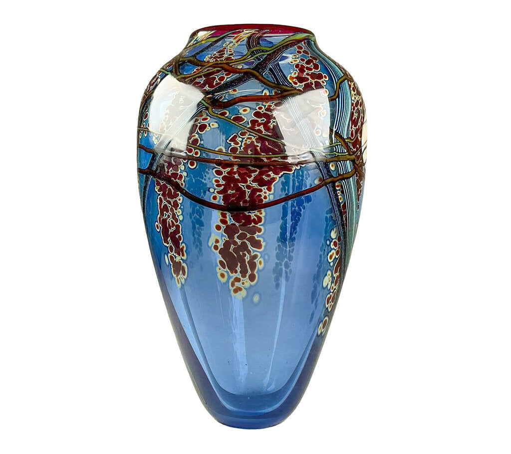 Vintge Richard Satava Signed Art Glass Vase - Opportunity Shop DC