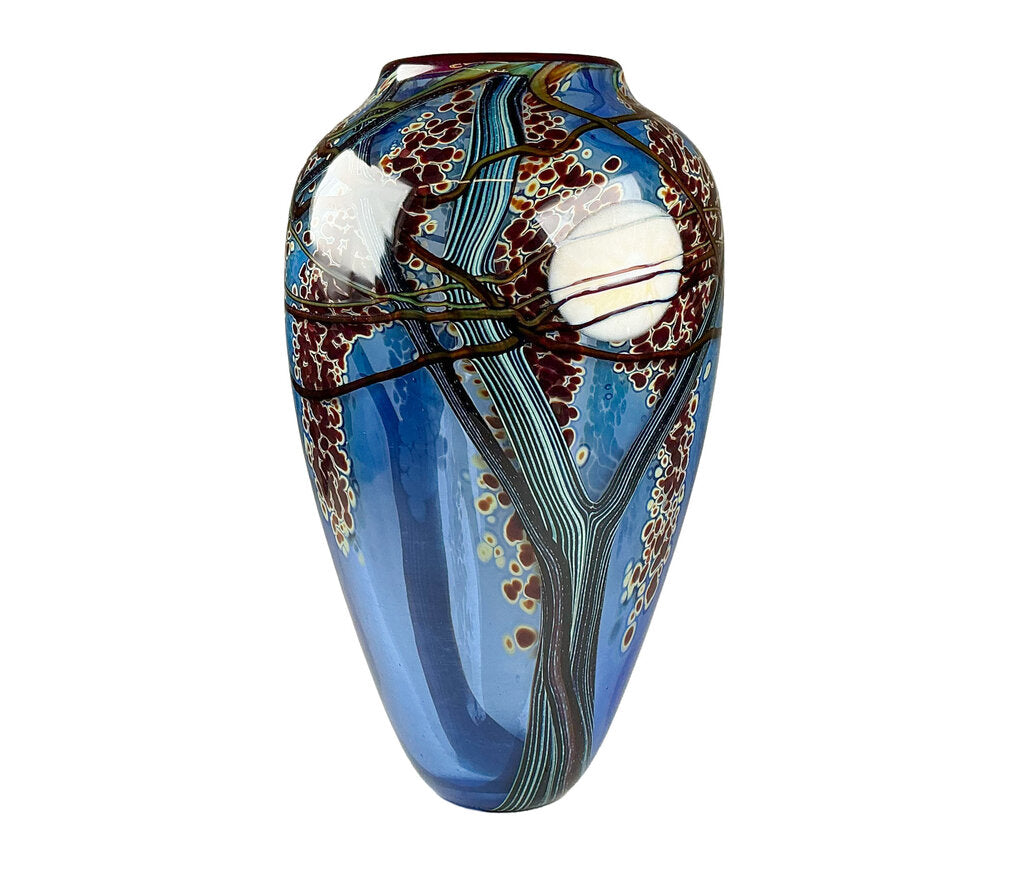 Vintge Richard Satava Signed Art Glass Vase - Opportunity Shop DC