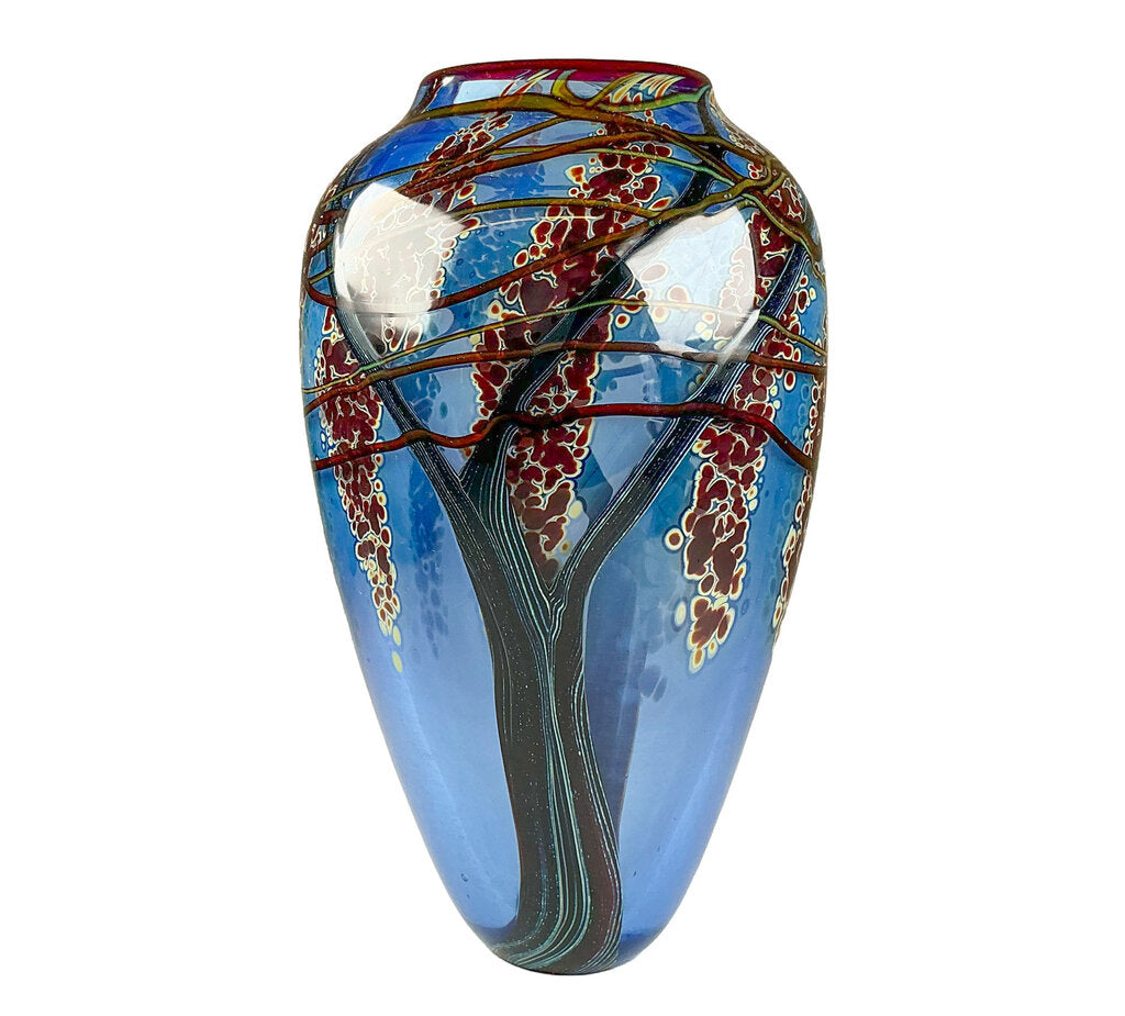 Vintge Richard Satava Signed Art Glass Vase - Opportunity Shop DC