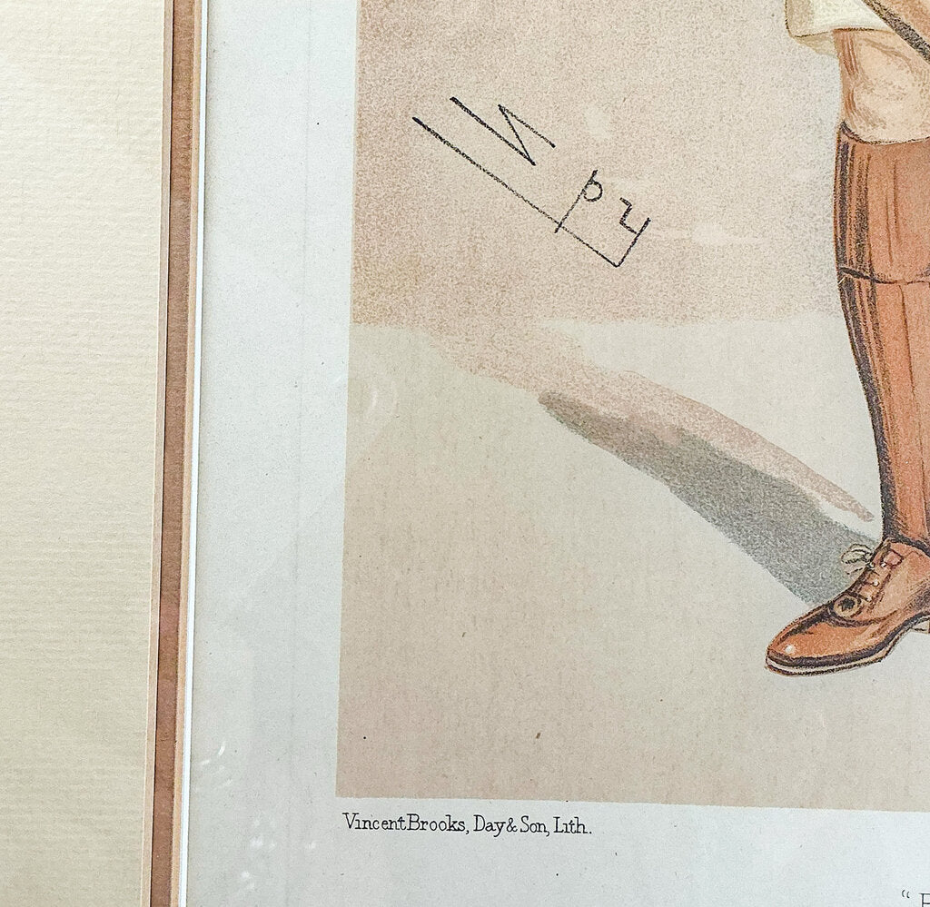 Sir Leslie Ward, "Benjie" Vanity Fair Lithograph pub 1894 - Opportunity Shop DC
