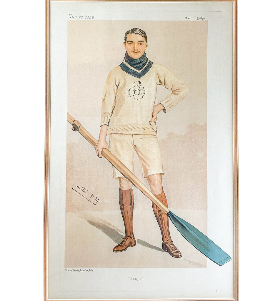 Sir Leslie Ward, "Benjie" Vanity Fair Lithograph pub 1894 - Opportunity Shop DC