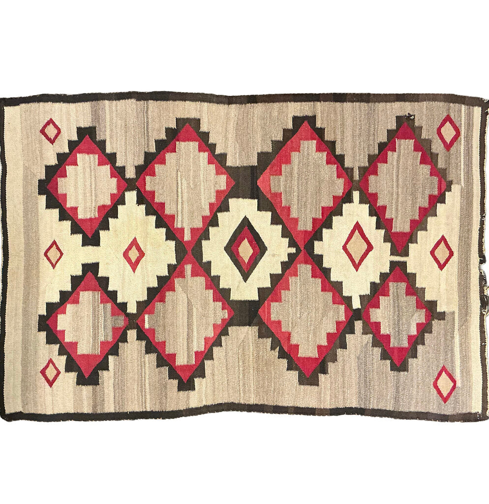 Navajo Crystal Rug, New Mexico c. 1940 - Opportunity Shop DC