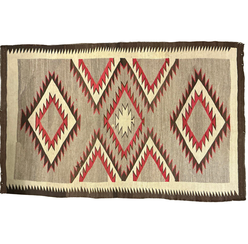 Antique Ganado Navajo Rug, Hubbel Trading Post, c 1940 - Opportunity Shop DC
