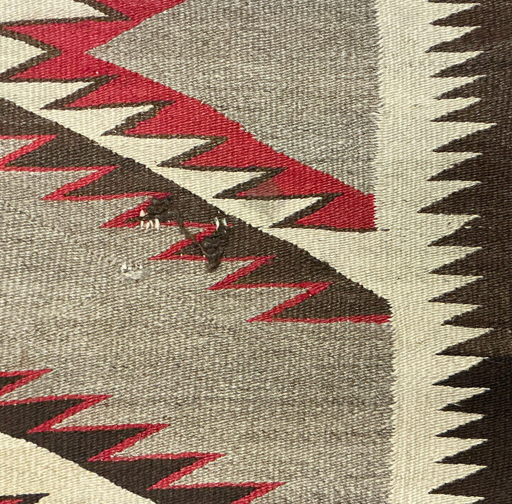 Antique Ganado Navajo Rug, Hubbel Trading Post, c 1940 - Opportunity Shop DC