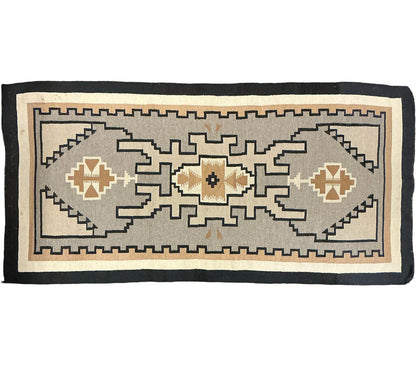 Two Grey Hills Navajo Rug, New Mexico, c. 1970s - Opportunity Shop DC