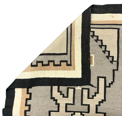 Two Grey Hills Navajo Rug, New Mexico, c. 1970s - Opportunity Shop DC