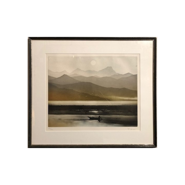 Framed Etching by F. Hilon - Opportunity Shop DC