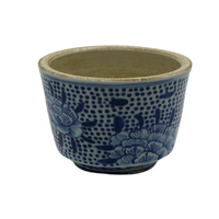 Blue and White Cachepot Planter - Opportunity Shop DC