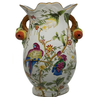 Vase with Parrots Speer Collectibles