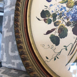 Oval Floral in Gilt Frame