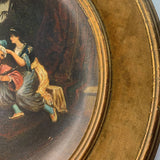 German Round Charger with/Orientalist Painting