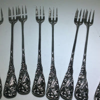Cocktail Fork Set of 12 Gorham Koi Handle