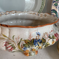 Floral Cachepot Bassano Pottery