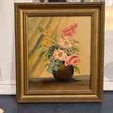 Framed Painting Vase of Flowers Linelle
