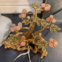 Miniature Gilt Bonsai Tree with Stones