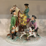 Porcelain Figurine Trio with Horse Horst (as is)