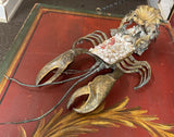 Baroque Style Lobster Sculpture with Seashells