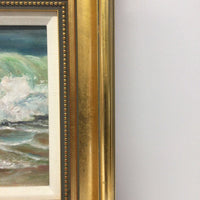 Framed Water Scene Painting Carol Collins
