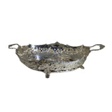 Handled Oval Repousse Basket