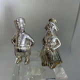 Dutch Figure Pair of Sterling Salt & Pepper
