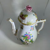 Herend Queen Victoria Coffee Pot with Rose Finial