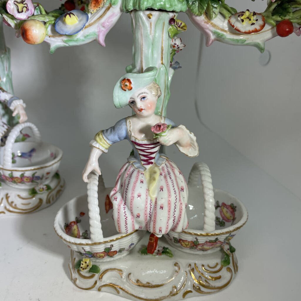 Meissen Figural Candelabra Pair