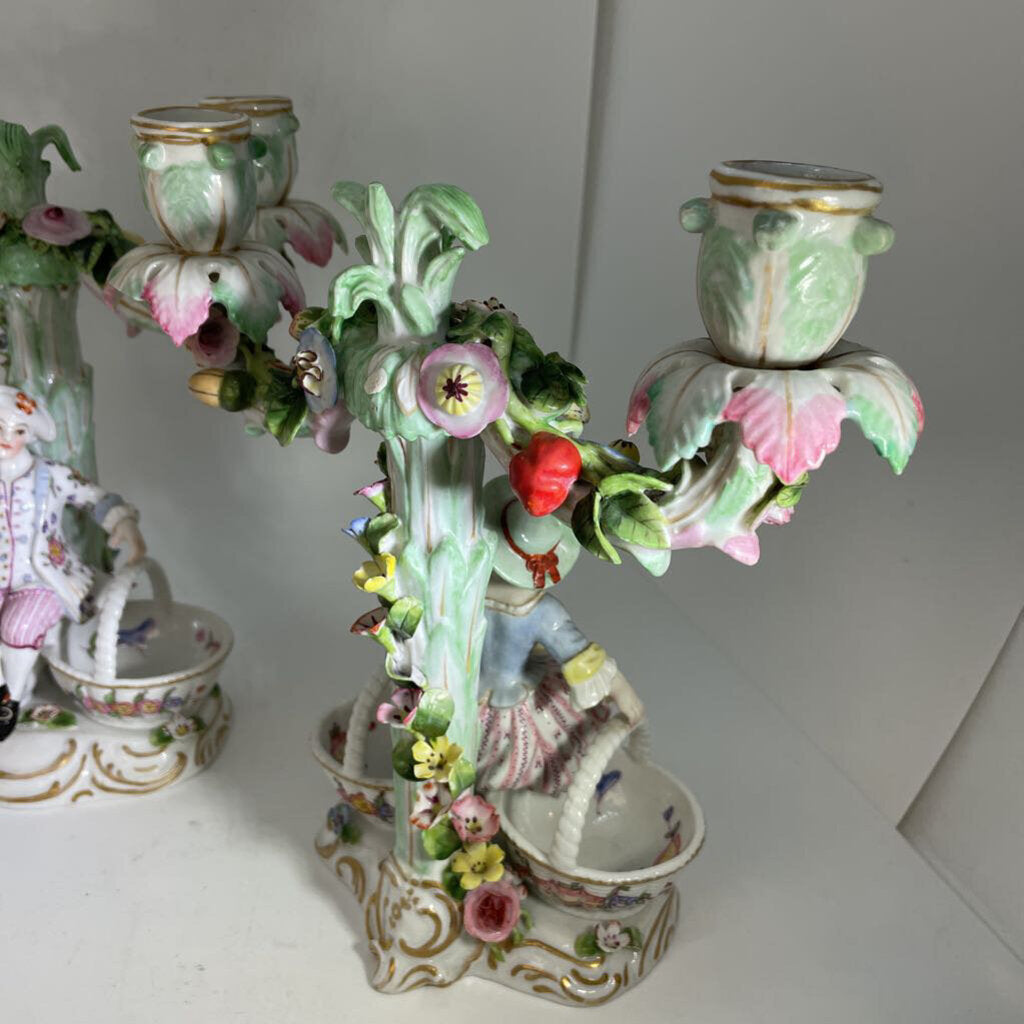 Meissen Figural Candelabra Pair