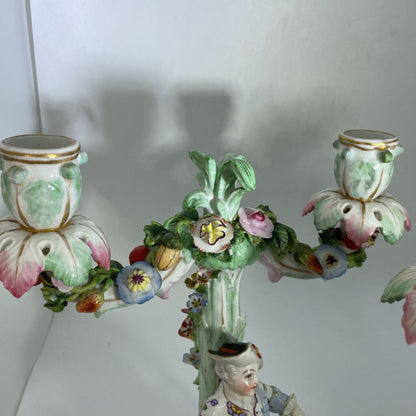 Meissen Figural Candelabra Pair