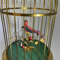 German Mechanical Singing Bird/Gilt Cage