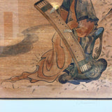 Framed Musician Painting Damba Tsolmon