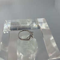 Ring 14K WG with Diamond Clusters