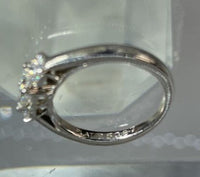 Ring Platinum with Princess Cut Diamonds