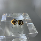 Earrings 14K Gold with Smoky Quartz