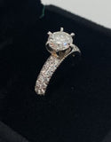 Ring 14K White Gold with Diamonds