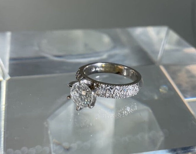 14Kt WG & Diamond Ring