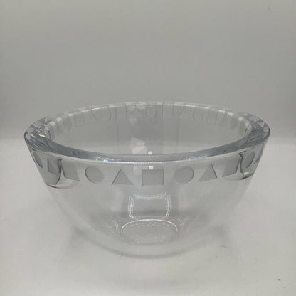 SASAKI WARD BENNETT DESIGNED SENDAI PATTERN CRYSTAL BOWL