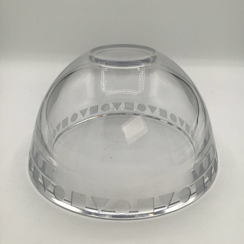 SASAKI WARD BENNETT DESIGNED SENDAI PATTERN CRYSTAL BOWL