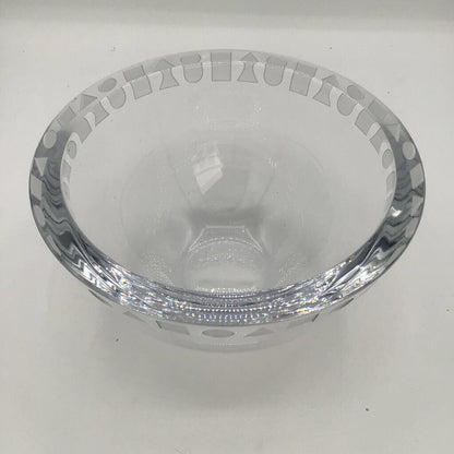 SASAKI WARD BENNETT DESIGNED SENDAI PATTERN CRYSTAL BOWL