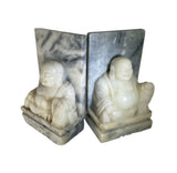 Jade Buddha Bookend Pair
