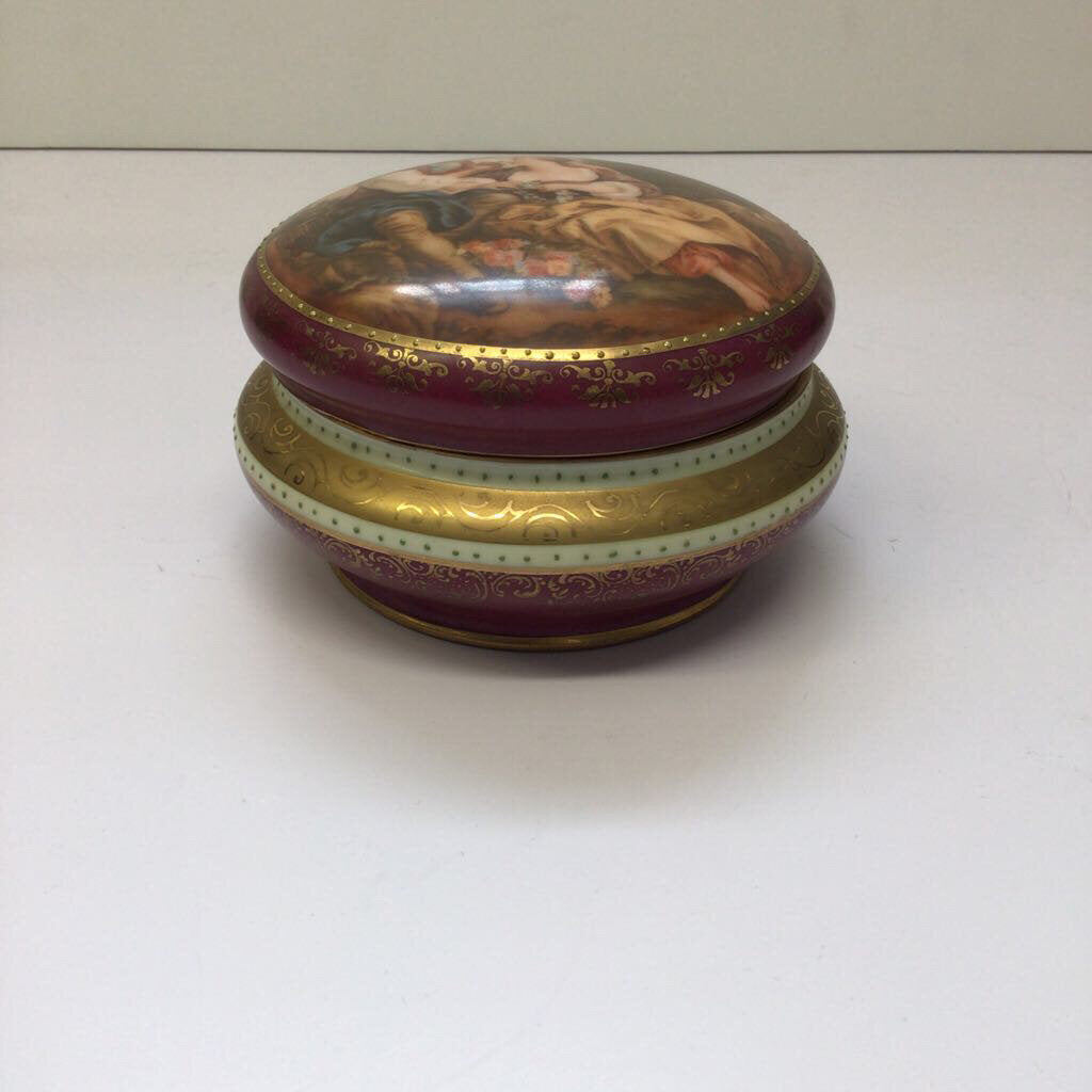 Carlsbad Porcelain Powder Box